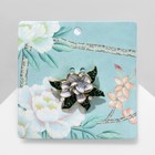 Брошь «Цветок» градиент, цветная в золоте - Фото 2