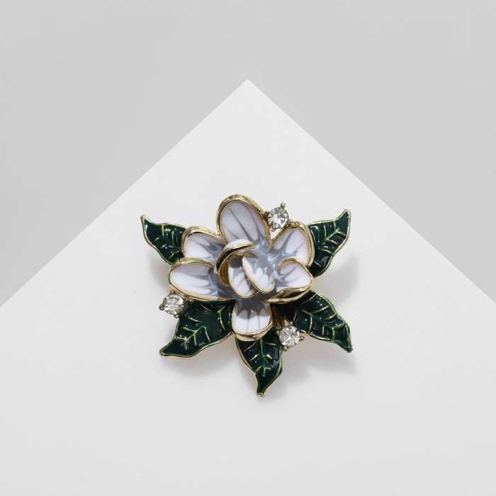 Брошь «Цветок» градиент, цветная в золоте - Фото 1