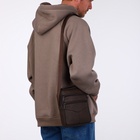 Сумка кросс-боди мужская на молнии, с ручкой, 3 наружных кармана, 18×5.5×22 см, коричневая - Фото 3