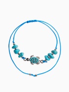 Браслеты-обереги «Нить желаний» набор 2 шт. камни, голубые - Фото 3