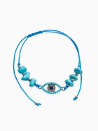 Браслеты-обереги «Нить желаний» набор 2 шт. камни, голубые - Фото 4