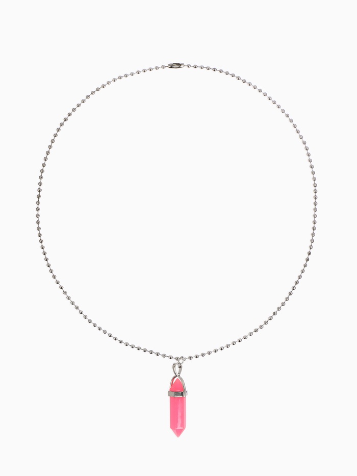 Кулон на цепочке «Маятник», малиновый, 40 см