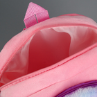 Рюкзак детский плюшевый для девочки« Ленивец», цвет розовый - фото 4438935