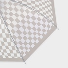 Зонт - трость полуавтоматический «Клетка», 8 спиц, R = 47 см, цвет МИКС - фото 9936405