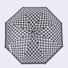 Зонт - трость полуавтоматический «Клетка», 8 спиц, R = 47 см, цвет МИКС - фото 9936398