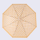 Зонт - трость полуавтоматический «Клетка», 8 спиц, R = 47 см, цвет МИКС - фото 9936400