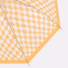 Зонт - трость полуавтоматический «Клетка», 8 спиц, R = 47 см, цвет МИКС - фото 9936401