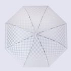 Зонт - трость полуавтоматический «Клетка», 8 спиц, R = 47 см, цвет МИКС - фото 9936402
