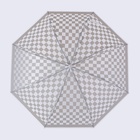Зонт - трость полуавтоматический «Клетка», 8 спиц, R = 47 см, цвет МИКС - фото 9936404