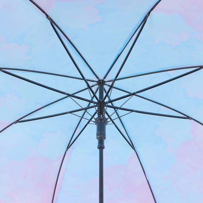 Зонт - трость полуавтоматический «Нежность», 8 спиц, R = 47 см, цвет МИКС