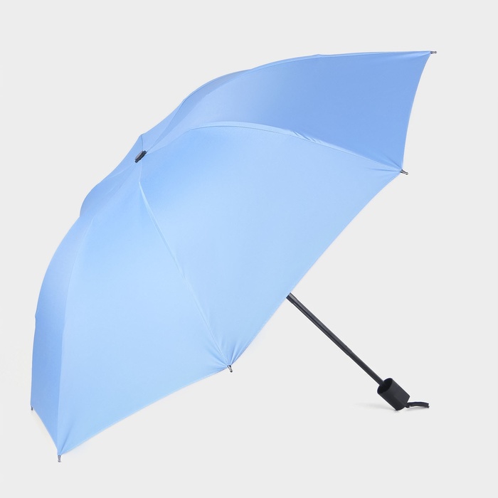 Зонт механический «Однотон», эпонж, 4 сложения, 8 спиц, R = 47 см, цвет МИКС