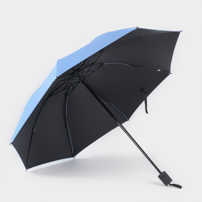 Зонт механический «Однотон», эпонж, 4 сложения, 8 спиц, R = 47 см, цвет МИКС - фото 1927103781