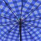 Зонт - трость полуавтоматический «Клетка», 10 спиц, R = 60 см, цвет МИКС - Фото 20
