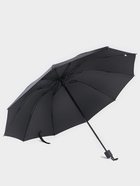 Зонт механический «Однотон», эпонж, 4 сложения, 10 спиц, R=53/62 см, d=106 см, чёрный - Фото 3