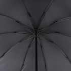Зонт механический «Однотон», эпонж, 4 сложения, 10 спиц, R = 53 см, цвет чёрный - Фото 7