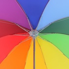 Зонт механический «Радуга», эпонж, 4 сложения, 10 спиц, R = 50 см, разноцветный - Фото 6