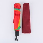 Зонт механический «Радужный», эпонж, 4 сложения, 10 спиц, R = 64 см, разноцветный - Фото 9