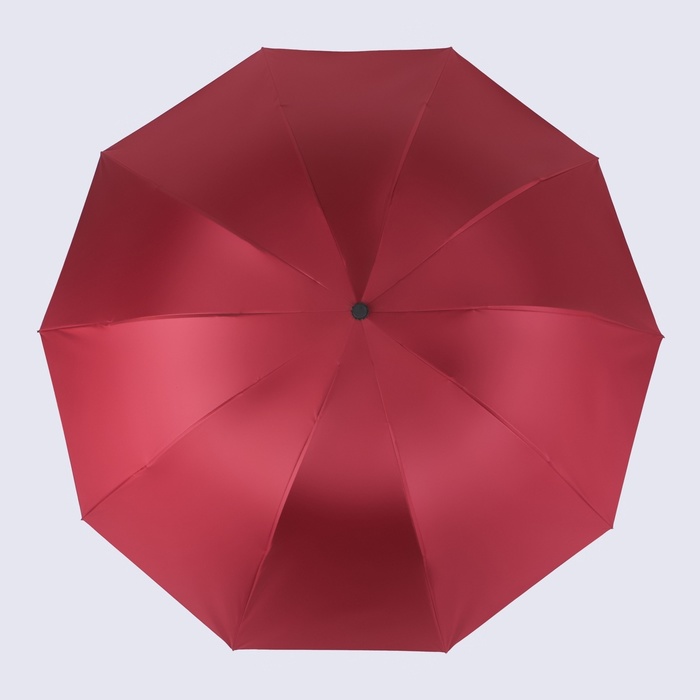 Зонт механический «Однотон», 4 сложения, 10 спиц, R = 54 см, цвет МИКС