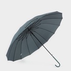 Зонт - трость полуавтоматический «Однотон», эпонж, 16 спиц, R = 53 см, цвет МИКС - Фото 4