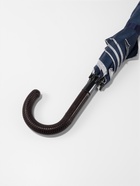 Зонт - трость полуавтоматический «Однотонный», 8 спиц, R=61/70 см, d=122 см, синий - Фото 4