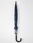 Зонт - трость полуавтоматический «Однотонный», 8 спиц, R=61/70 см, d=122 см, синий - Фото 5