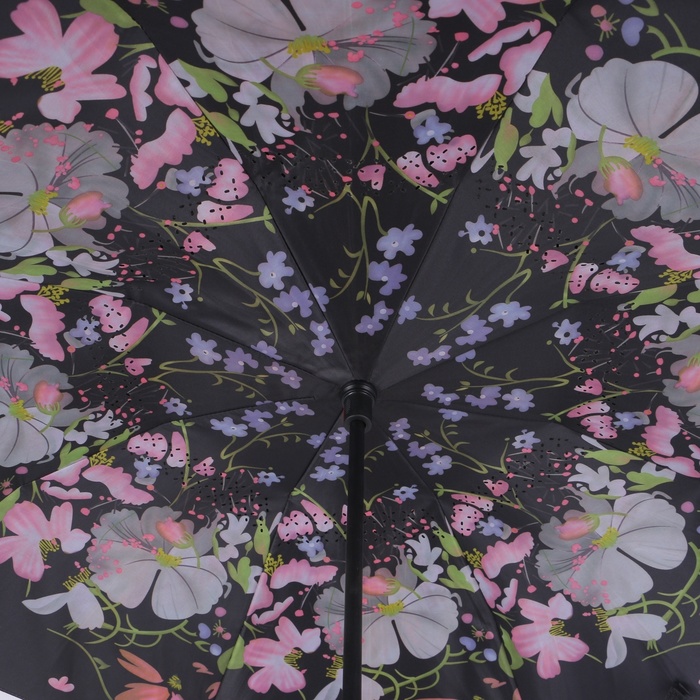 Зонт - наоборот «Цветы», механический, 8 спиц, R = 53 см, цвет МИКС - фото 1908123793