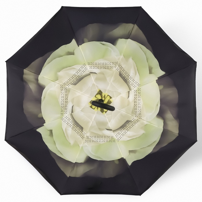 Зонт - наоборот «Цветы», механический, 8 спиц, R = 53 см, цвет МИКС - фото 1908123789
