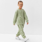 Костюм детский (свитшот, брюки) KAFTAN Plushy р.36 (134-140), зеленый - Фото 5