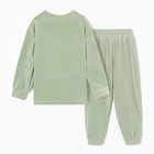 Костюм детский (свитшот, брюки) KAFTAN Plushy р.36 (134-140), зеленый - Фото 13