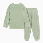 Костюм детский (свитшот, брюки) KAFTAN Plushy р.36 (134-140), зеленый 10323133 - фото 12673929