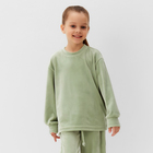 Костюм детский (свитшот, брюки) KAFTAN Plushy р.36 (134-140), зеленый - Фото 2
