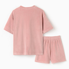 Костюм детский (футболка, шорты) KAFTAN Plushy р.36 (134-140), розовый - Фото 9