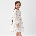 Платье детское с дл. рукавом KAFTAN "Сердечки", р.28 (86-92 см) - фото 24703546