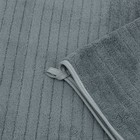 Полотенце махровое «Каскад», 300 гр, 300 гр, размер 35x75 см, цвет тёмно-серый - Фото 2