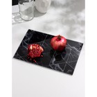 Разделочная доска «Черный мрамор», 20×30 см - фото 61578372