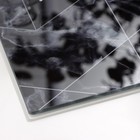Доска разделочная стеклянная «Черный мрамор», 20х30 см - фото 4438975