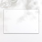 Доска разделочная стеклянная «Черный мрамор», 20х30 см - фото 4438977