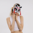 Карнавальная маска «Кицунэ», цвет чёрно-красный - Фото 4