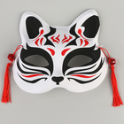 Карнавальная маска «Кицунэ», цвет чёрно-красный - Фото 5