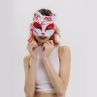 Карнавальная маска «Кицунэ», цвет красный - Фото 3