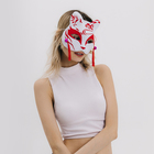 Карнавальная маска «Кицунэ», цвет красный - Фото 4