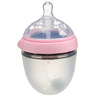 Бутылочка для кормления M&B, ШГ Ø70мм, 150мл., силиконовая колба, цвет розовый - Фото 4