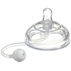 Бутылочка для кормления M&B, широкое горло Ø70 мм, от 3 мес, 150 мл., силиконовая колба, розовый - Фото 5