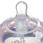 Бутылочка для кормления M&B, широкое горло Ø70 мм, от 3 мес, 150 мл., силиконовая колба, розовый - Фото 7