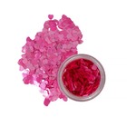 Глиттер пищевой фигурный «Сердца», розовые - Фото 2