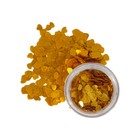 Глиттер пищевой фигурный «Сердца», золотые, 0.5 г - Фото 2