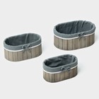 Корзины для хранения LaDо́m, 3 шт., ручной работы, овал - Фото 7