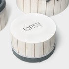 Набор интерьерных корзин ручной работы LaDо́m, круглые, 3 шт, размер: 15×15×9 см, 19×19×10 см, 23×23×11 см - фото 9629376