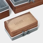 Корзины для хранения LaDо́m, 3 шт., ручной работы, прямоугольные, коричневые - Фото 7