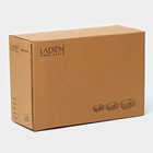 Набор интерьерных корзин ручной работы LaDо́m, прямоугольные, 3 шт, размер: 20×11×9 см, 24×15×10 см, 28×19×11 см - фото 9629390